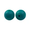 Cuentas de Silicona de 15 mm, Redondas para Pulsera de Abalorios DIY, Llavero, Accesorios para Joyería, Cuentas Sueltas al por Mayor en Stock