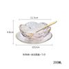 Tazón Nido de Pájaro Phnom Penh estilo Japonés Tazón de Postre Tazón de Tremella de Vidrio Tazón Pequeño de Encaje Tazón de Cristal Tazón para Agua con Azúcar Tazón para Salah