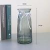 Vaso de vidro transparente europeu simples atacado flores de bambu ricas arranjo de flores vaso de artesanato decoração de sala de estar