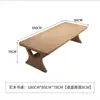 Escritorio Largo Doble Capa de Madera Maciza Multifuncional para Uso Doméstico, Escritorio de Oficina, Mesa de Tablero Grande, Sofá, Mesa de Estudio para Múltiples Personas