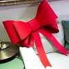 Tela No Tejida Roja Mariposa Oversize Decoración de Habitación de Boda Fondo de Pared Arreglo Fieltro Lazo Tridimensional Cortina Amarre Decoración