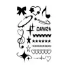 Nuevas pegatinas de tatuajes de purpurina creativas de bricolaje transfronterizas de Amazon para niños y adultos, Y2K Navidad Halloween