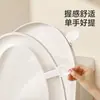 Levantador de Tapa de Inodoro Fasola, Manija para Tapa de Inodoro Anti-Manos Sucias, Levantador de Tapa de Asiento de Inodoro con Adhesivo Sin Rastro