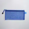 Estojo de Lápis de Malha Transparente Simples Bolsa de Armazenamento Especial para Provas de Estudante Estojo Portátil de Grande Capacidade Bolsa para Material de Papelaria Atacado 2