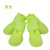 Zapatos de vinilo antideslizantes para mascotas impermeables botas de lluvia para perros botas de lluvia para perros color caramelo 4/set multicolor opcional