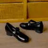Sapatos Mary Jane Versáteis Sapatos de Salto Único para Aumentar a Altura para Mulheres Outono 2026 Novo Elástico Laço Sapatos Franceses Suaves para Noite