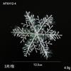 Copos de nieve de polvo pegajoso cepillado de Navidad colgante de decoración de árbol de Navidad para ventana pegatinas de cristal de nieve suministros de diseño de ambiente