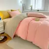 2026 Nuevo Modelo 13070 Funda de Edredón de Color Sólido 100% Algodón, Sábana Plana, Sábana Ajustable, Juego de Cama de Tres o Cuatro Piezas