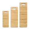 Tábua de Lavar de Bambu, Espessada e Antiderrapante, para Lavar Roupas à Mão, Tábua de Lavar Curva com Grande Coleta de Água, Almofada para Ajoelhar