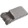 Manta de Lana con Patrón de Diamantes Estilo Retro Nórdico para Comercio Electrónico Transfronterizo, Manta Tejida, Manta para el Pie de la Cama, Manta para Sofá, Colcha, Toalla para el Pie de la Cama