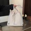 Bolsa de Tela de Moda de Nailon Impermeable Ultraligera Nueva Primavera y Verano Bolsa de Hombro con Cordón Bolsa Tote Bolsa para Tutoría Maletín