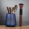 Accesorios para juego de té de kung fu de cerámica, ceremonia del té, juego de seis caballeros, decoración de té, pinzas de té de ébano, bolígrafos de té, fabricantes al por mayor