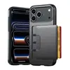 Nuevo modelo transfronterizo adecuado para funda de teléfono Apple 18 Pro, cubierta protectora con ranura deslizante para tarjeta emergente, ip18pm anticaídas