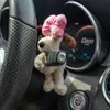 Acessórios de carro fofos no atacado: figura de cachorro de pelúcia para limpadores de para-brisa, itens de decoração interna de carro
