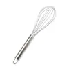 Batidor de huevos rotatorio semiautomático tipo prensa de acero inoxidable para crema y repostería, batidora manual, herramientas de cocina al por mayor