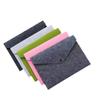 Bolsa de Documentos de Feltro A4 Bolsa de Mão Pasta de Negócios Bolsa Envelope Vertical Bolsa com Fecho de Botão Pode Ser Adicionada com Logo Atacado Personalização
