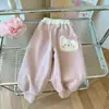 Pantalones para Niñas Otoño e Invierno 2025 Nuevos Pantalones Casuales Elegantes para Bebé con Forro Polar Pantalones Jogger Deportivos para Niños Ropa de Invierno