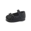 Nuevos Zapatos de Cuero para Niñas Otoño 2026, Zapatos de Princesa para Bebé con Lazo y Flor para Exteriores, Zapatos Infantiles Cómodos de Suela Suave