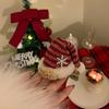 Faixa de cabeça de chapéu de Natal fofo vermelho para mulheres, grampo de cabelo de pelúcia, faixa de cabeça para lavar o rosto de outono e inverno, grampo de cabelo, acessórios de cabelo, acessórios para a cabeça