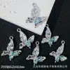 Nuevo Colgante Corazón de Meteoro Mariposa Luna Pulsera de Cuentas DIY Collar Pendientes Accesorios de Joyería de Aleación