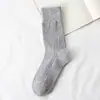 Nuevos calcetines de otoño e invierno para mujer hasta la pantorrilla estilo coreano calcetines de algodón de color liso calcetines para mujer estilo coreano hasta la pantorrilla