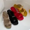 Sandálias Plataforma Femininas Estilo Novo Primavera/Verão 2026 com Estilo Francês, Laço Elegante, Sandálias de Encaixe com Bico Aberto, Salto Médio