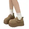 Zapatos Birkenstock retro de nicho para mujer, nuevo estilo otoño 2026, suela gruesa, zapatos casuales, mocasines versátiles para aumentar la altura, zapatos de vestir