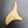 Cone de Massagem Triângulo de Sândalo Dourado Raspagem de Pontos de Acupuntura Massagem Bastão de Massagem de Madeira Vértice Meridianos Bastão de Pontos de Acupuntura do Pé Três Pontas