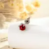 Pendientes de Hélice de Hueso de Oreja de Diseño Nicho Estilo Dulce-Fresco de Gama Alta para Otoño e Invierno con Zirconita Microincrustada Cruz Garra de Dragón Hoja de Arce