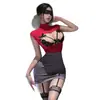 Lencería Sexy Tallas Grandes Dormila, Atuendo Tentación de Encaje Sexy de Secretaria OL, Falda Bodycon, Conjunto Tentación de Uniforme para Discoteca de Mujer
