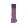 Calcetines de Yoga de Cinco Dedos, Calcetines Deportivos Profesionales Antideslizantes de Cinco Dedos hasta la Mitad de la Pantorrilla, Calcetines Separados por Dedos Bloque de Color para Pilates de Piso, Directo del Fabricante