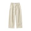Calça Casual Engrossada com Forro de Lã, Novo Estilo Outono e Inverno, Design Pregueado, Calça Longa Fluida, Calça de Moletom Solta com Cordão Estilo Japonês