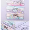 Suministrado Directamente por el Fabricante, Set de Reglas de Dibujos Animados para Estudiantes, Papelería Linda para Niños, Set de Reglas Multifuncional, Escuadra, Transportador, Regla