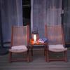 Artículos genuinos Sillón reclinable Yunqi Silla de ocio para balcón exterior, patio Silla de ratán con respaldo Silla perezosa Mesa y silla plegables celebradas en Internet para casa de huéspedes