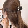 Presilha de pérola para rabo de cavalo alto 2024 nova simples acrílico logo dourado parte de trás da cabeça cabelo meio preso tamanho pequeno clip