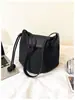 Bolsa de Calabaza Escarchada para Mujer, Bolso Cubo de Gama Alta de Nicho, Bolso de Hombro Cruzado Retro Versátil para Otoño e Invierno