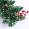 Fabricante Original Navidad Ratán Festivo Supermercado Decorativo Ratán Colgante Frutas Rojas y Piñas Ratán Mixto PVC+PE