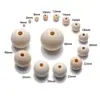 4-50mm Color Madera Natural Madera de Loto Cuentas Redondas Cuentas Sueltas Accesorios para Joyería DIY Materiales para Ensartar Cuentas de Madera Natural