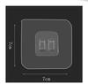 Transparente Agarrar sem punção sem costura Garra Fivela Wire-drawing adesivo patch armazenamento rack Photo Frame colar acessórios fivela sem costura