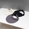Gorra sin costuras de una pieza con parte superior abierta para mujer, gorra de verano para protección solar, gorra de running, versátil e informal, sombrero para el sol con protección UV