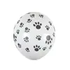 Balão listrado de animal da selva de 12 polegadas cinco lados estampado estampa de leopardo pintas de vaca festa infantil animal balão com estampa de veado