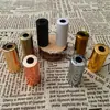 G9 borda reta banhado multi-cor tubo reto soquete de lâmpada luminária de mesa/acessórios de lustre/acessórios de ferragens para iluminação DIY
