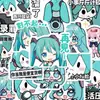 126 Pegatinas de Expresión de Hatsune Miku Anime Japonés Funda para Teléfono Pegatinas para iPad Impermeables