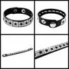 Conjunto de Pulseiras Punk Europeias e Americanas Transfronteiriças Sexy com Rebites Conjunto de 3 Peças Pulseira de Casal em Couro PU Pulseira Acessórios Femininos