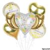 Conjunto de Balões Asas do Amor Letras de Aniversário Amor Para Sempre Casamento Decoração Dia dos Namorados Balão de Filme de Alumínio