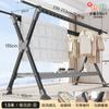 Tendedero plegable móvil de aleación de aluminio engrosado para interiores, balcones, colchas, multifuncional