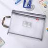 Jin Huasheng Portátil de Camada Dupla Assunto Documento Bolsa Malha de Nylon Oxford Malha Exame Lápis Bolsa Armazenamento Bolsa Assunto Bolsa