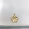Exquisitos y elegantes colgantes de perlas en forma de corona, accesorios hechos a mano para manualidades, colgantes de perlas, soportes vacíos, suministro mayorista de comercio exterior