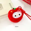 Bolsa de monedas de gatito lindo de dibujos animados, Estuche para auriculares femenino y versátil, Bolso de almacenamiento de monedas de muñeco de peluche de moda