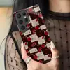 Capa de Celular Letra de Amor Rosa Retrô do Norte da França Adequada para Samsung S24Ultra Capa de Celular Vidro Vento Suave Atacado